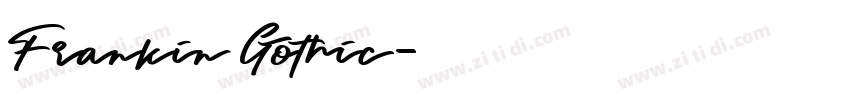 Frankin Gothic字体转换